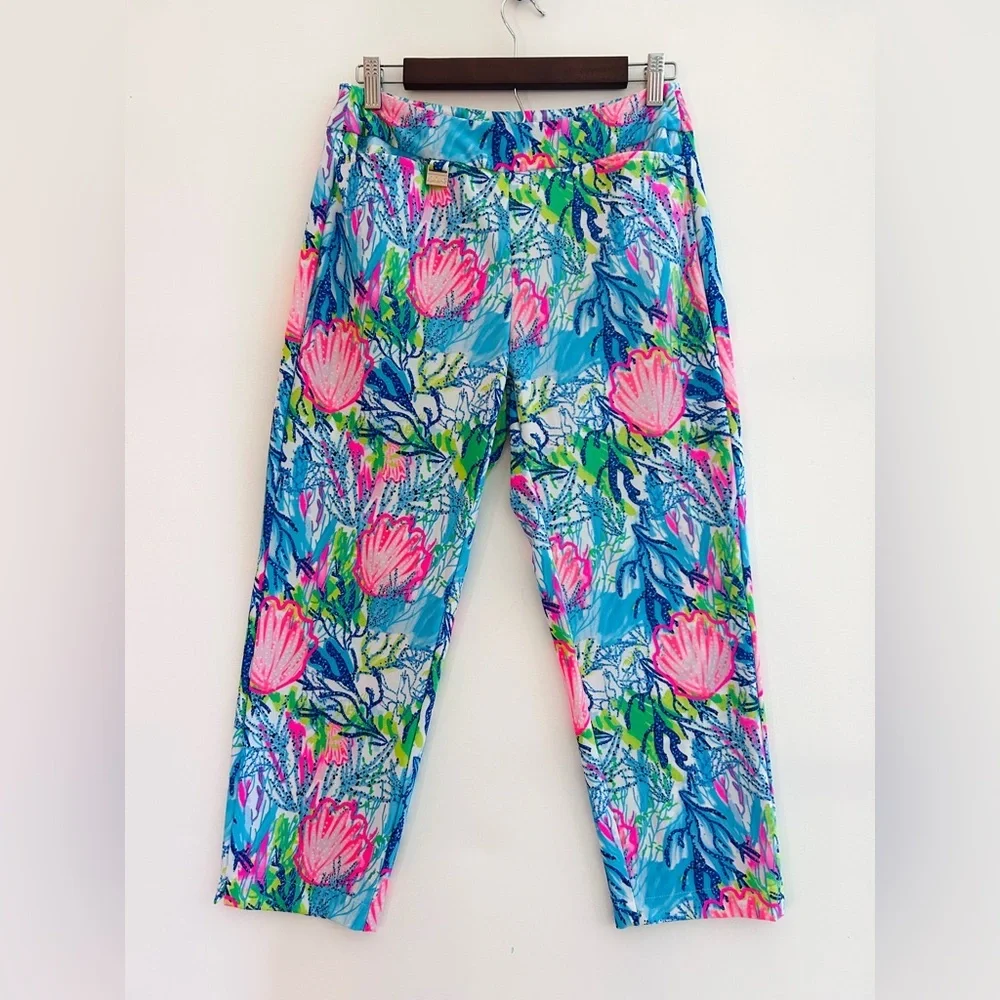Bela Vida Coastal Print Pull-On Pants | Size 6 - Picture 3 of 10